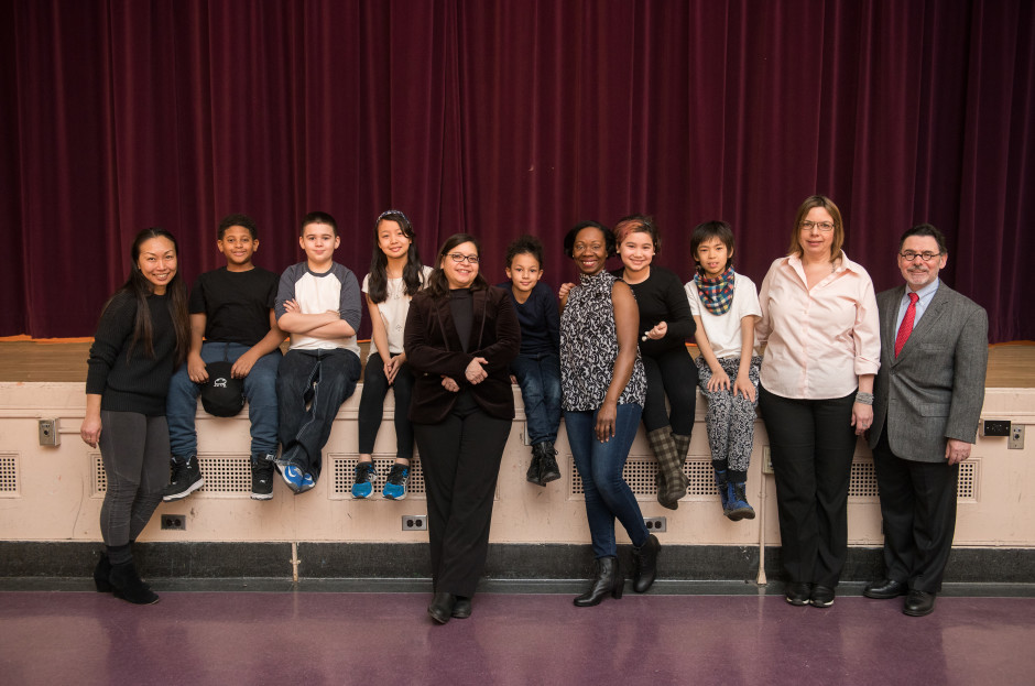 Council Member Rosie Mendez visits The Earth School and P94M High School Explore Careers in Theater