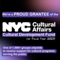 SPECIAL ANNOUNCEMENT: NYC DEPARTMENT OF CULTURAL AFFAIRS