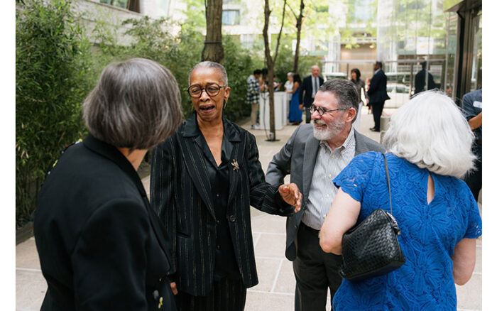 ArtsConnection friends outside the IAC building